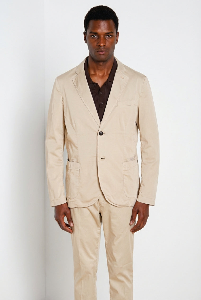 Da Vinci Travel blazer homme en satin technique travel stretch