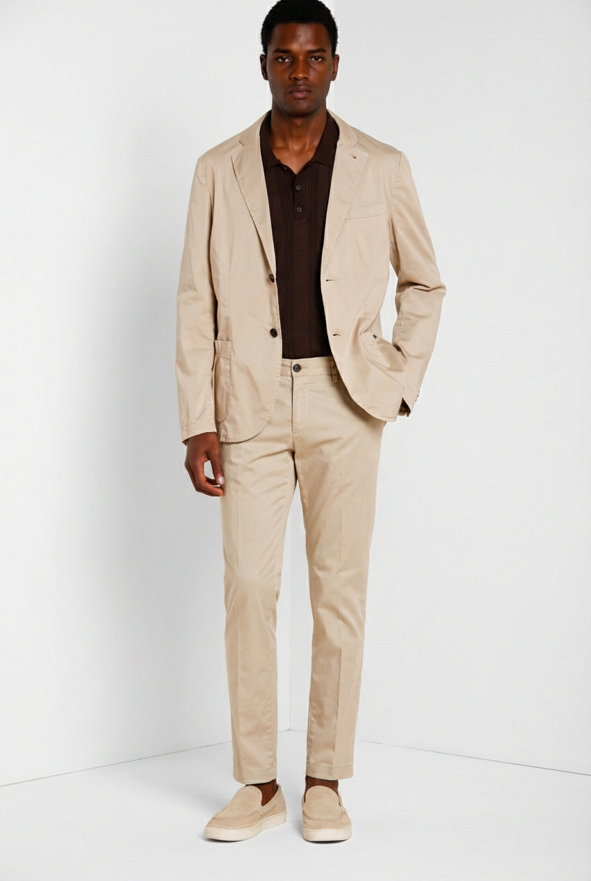 Da Vinci Travel blazer homme en satin technique travel stretch