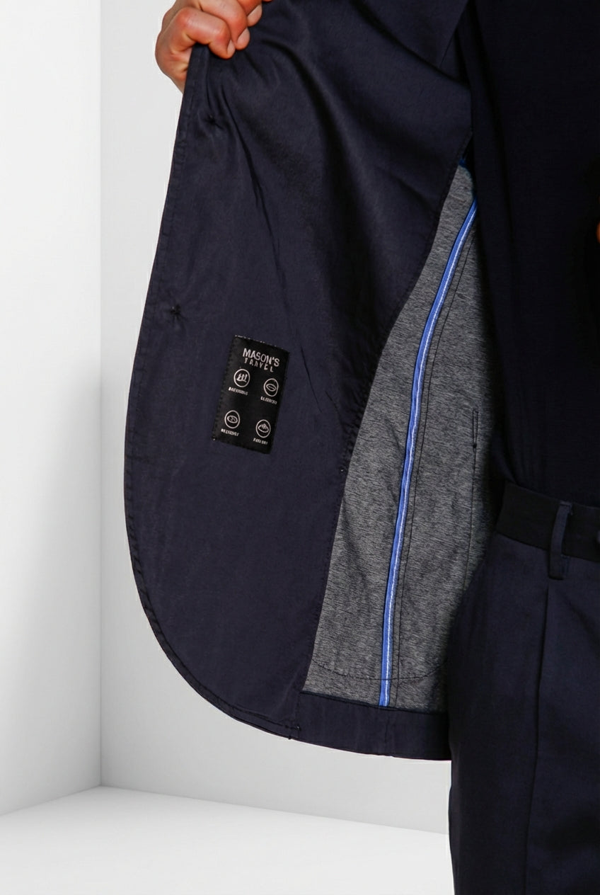 Da Vinci Travel blazer homme en satin technique travel stretch