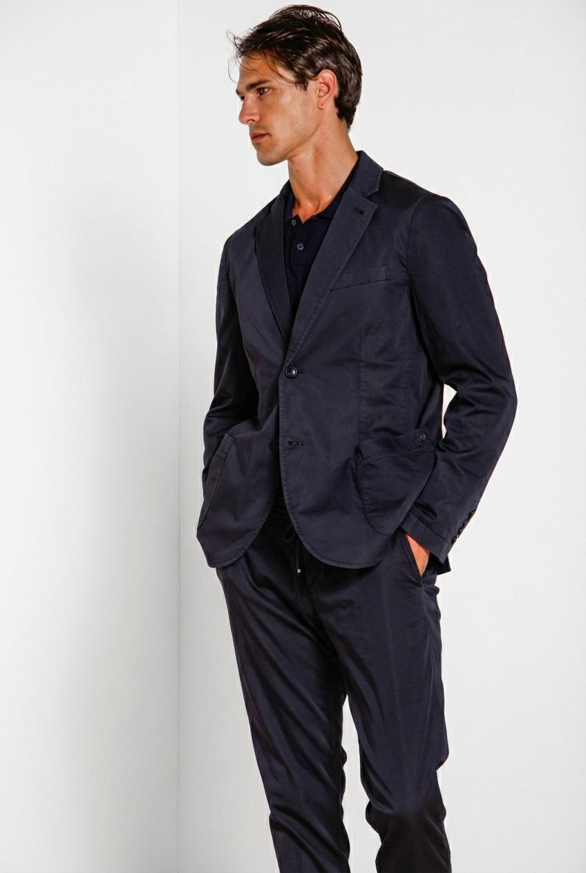 Da Vinci Travel blazer homme en satin technique travel stretch