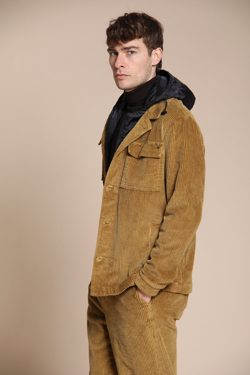 Foto 5 Firenze overshirt uomo in velluto costa larga