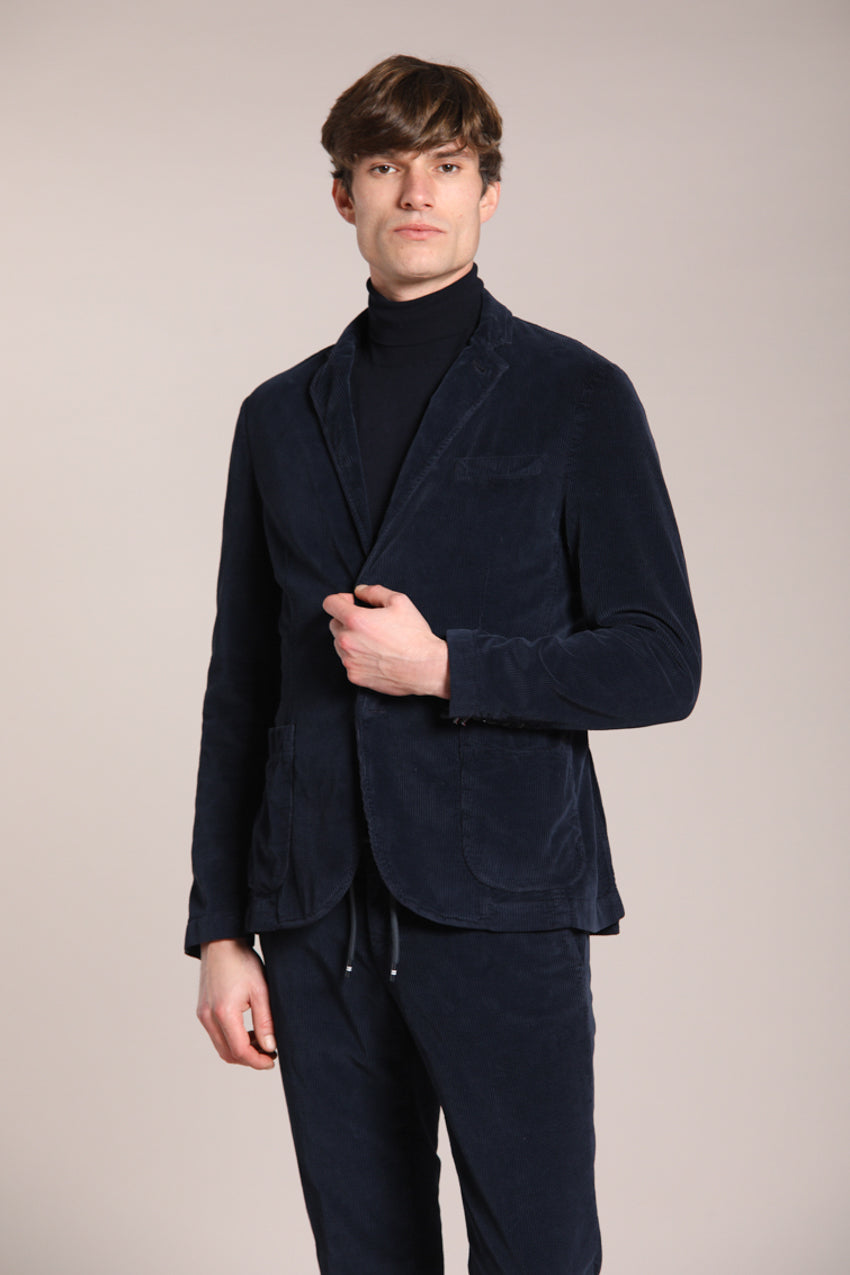 Foto 4 Da Vinci blazer uomo in velluto 500 righe