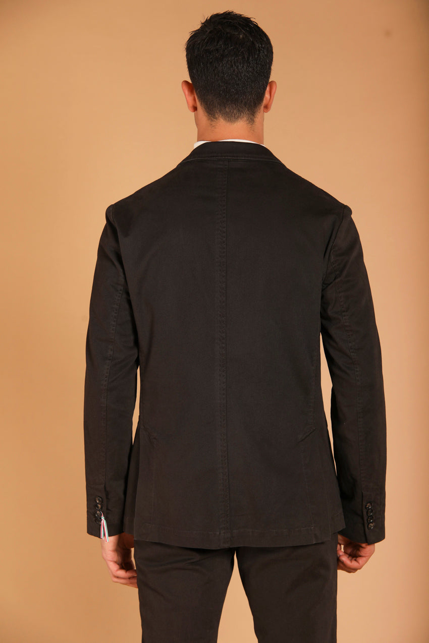 immagine 4 di blazer uomo modello Da Vinci in gabardina, di colore marroncino fit regular di mason's