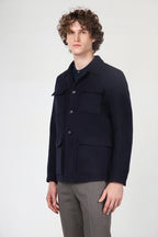 California Field Jacket für Herren aus Wolle mit Glencheck-Muster