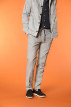 New York Sack pantalone chino uomo in lino e cotone leggero regular fit