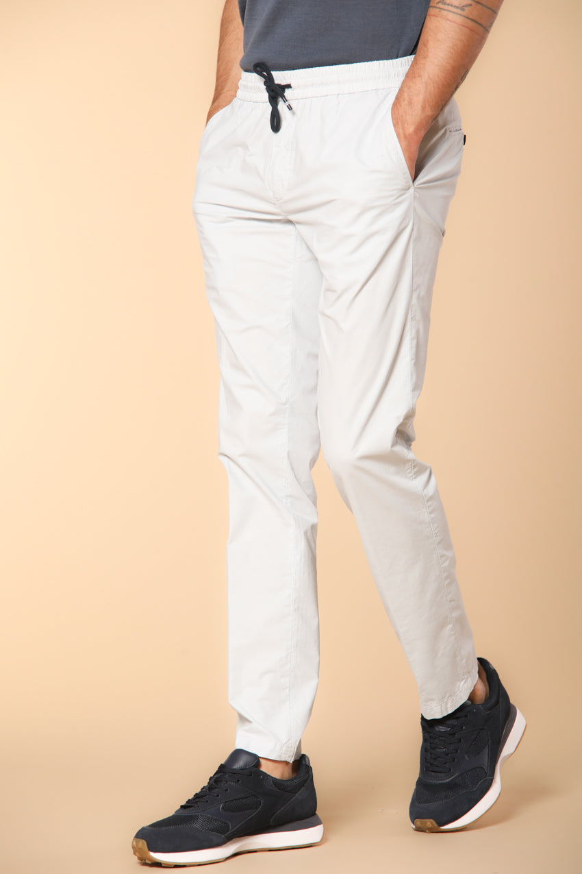 New York Sack pantalone chino uomo in tela paracadute in cotone e tencel regular fit