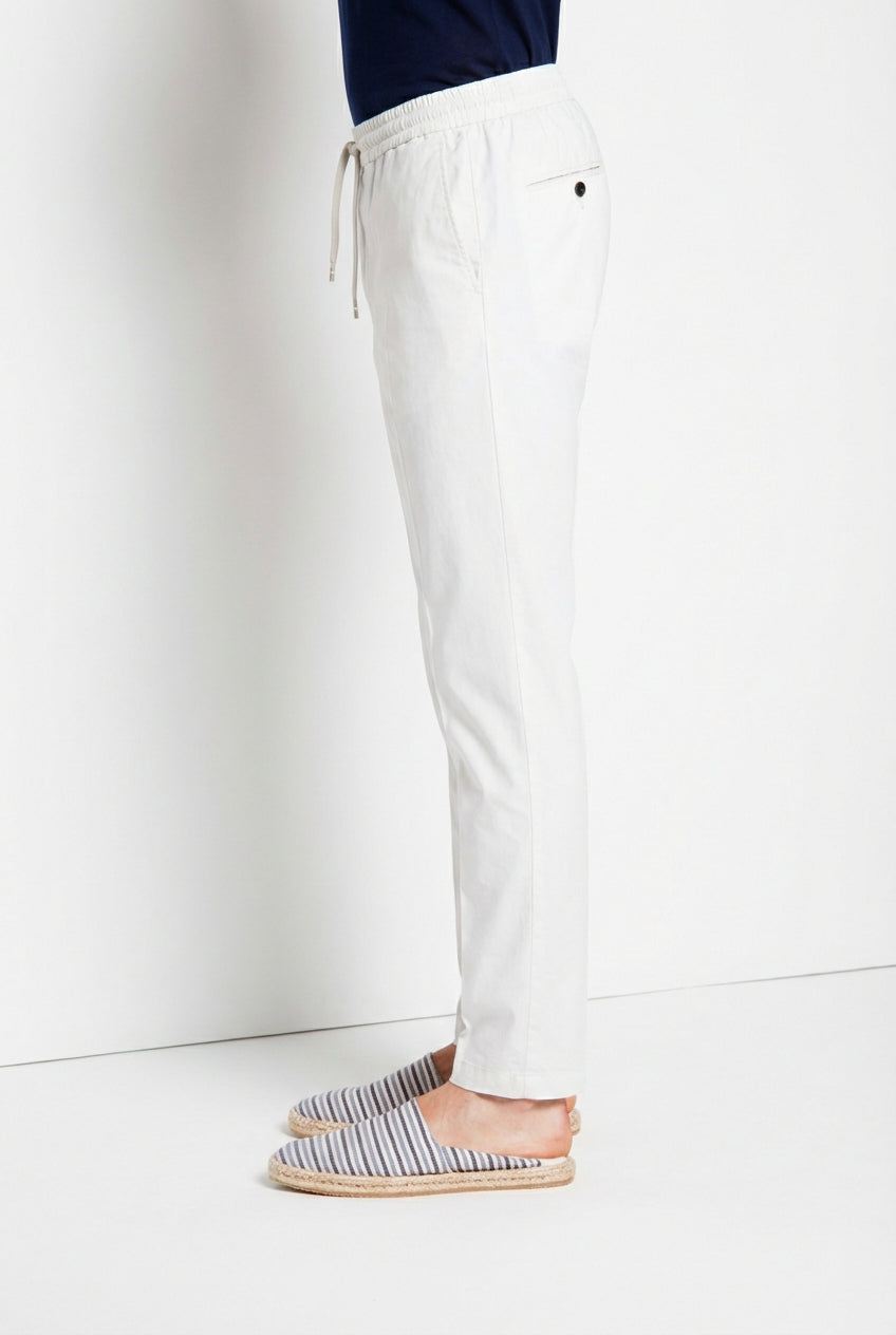 New York Sack pantalon chino jogger homme en toile parachute lyocell et coton regular fit