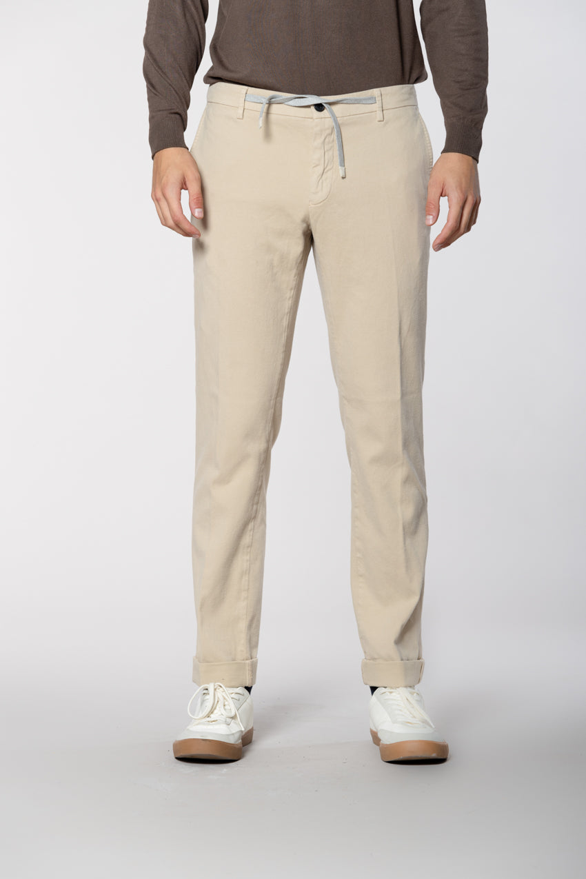 New York String men's chino jogger in cotton cashmere regular fit