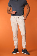 New York 1 Pinces City String chino pantalon homme en twill de coton pima léger regular fit