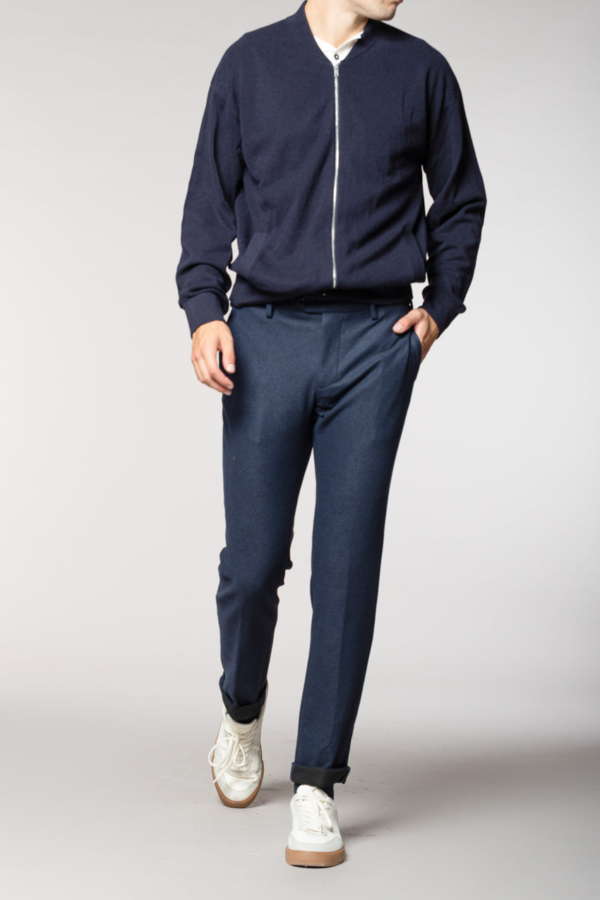 New York Sartoriale pantalone chino uomo sartoriale in jersey flanella regular fit