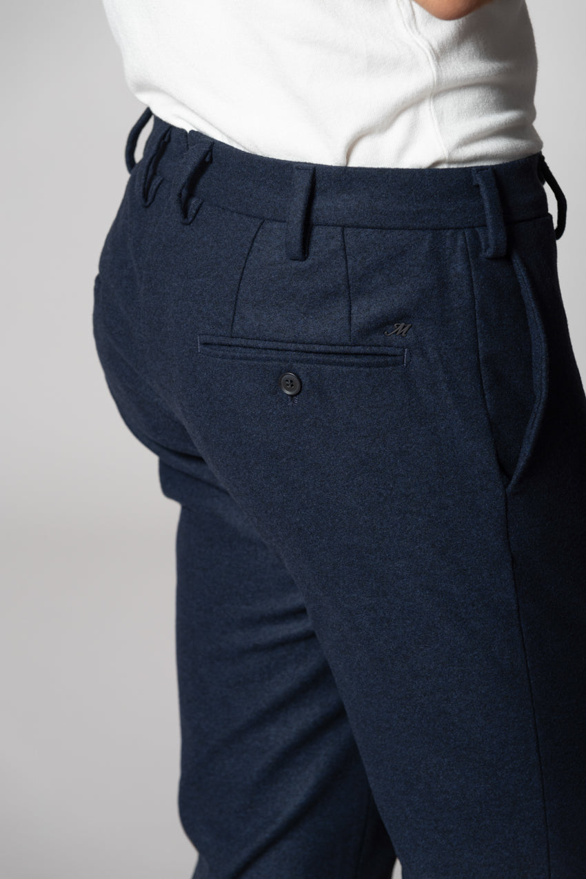 New York Sartoriale pantalone chino uomo sartoriale in jersey flanella regular fit