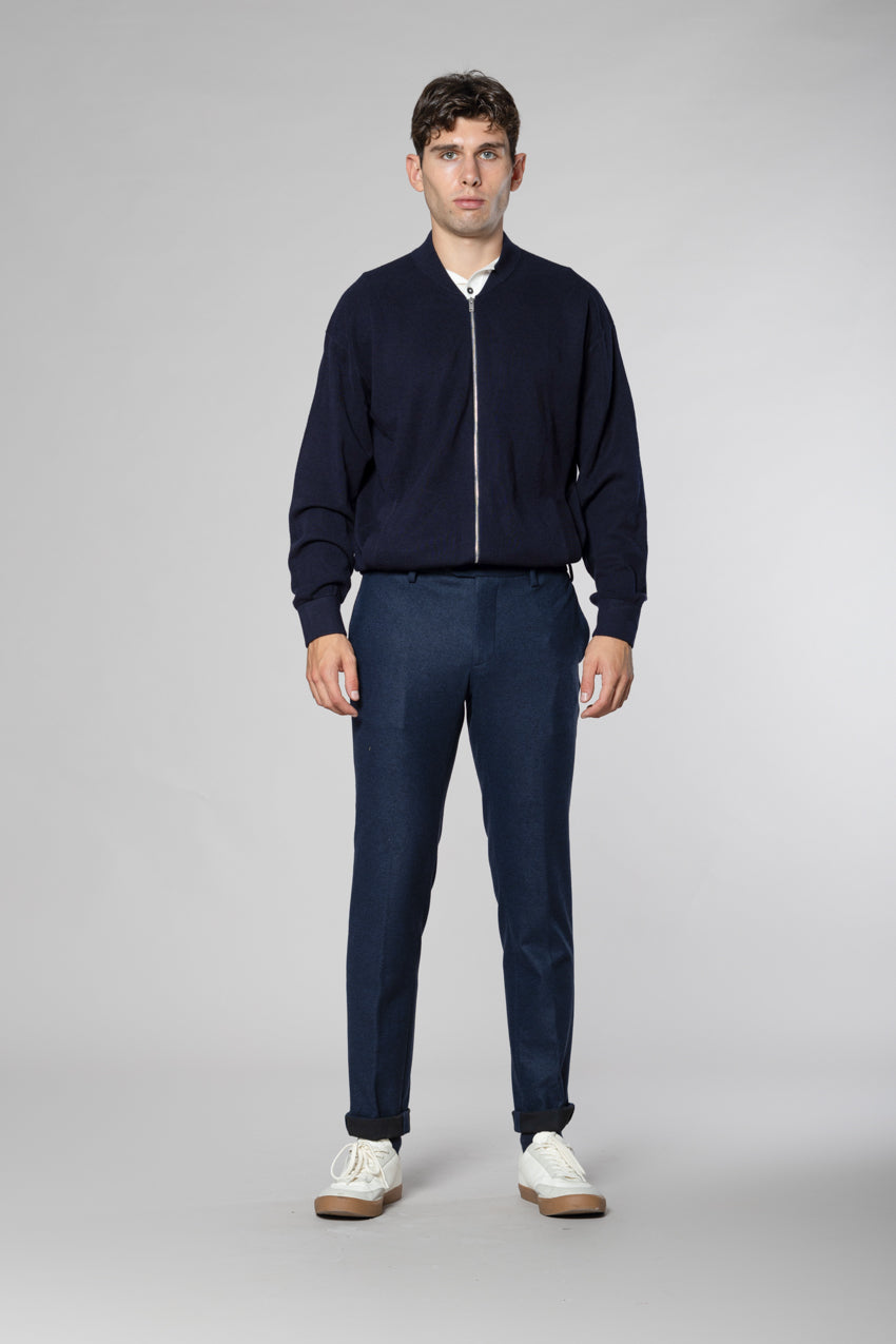 New York Sartoriale pantalone chino uomo sartoriale in jersey flanella regular fit