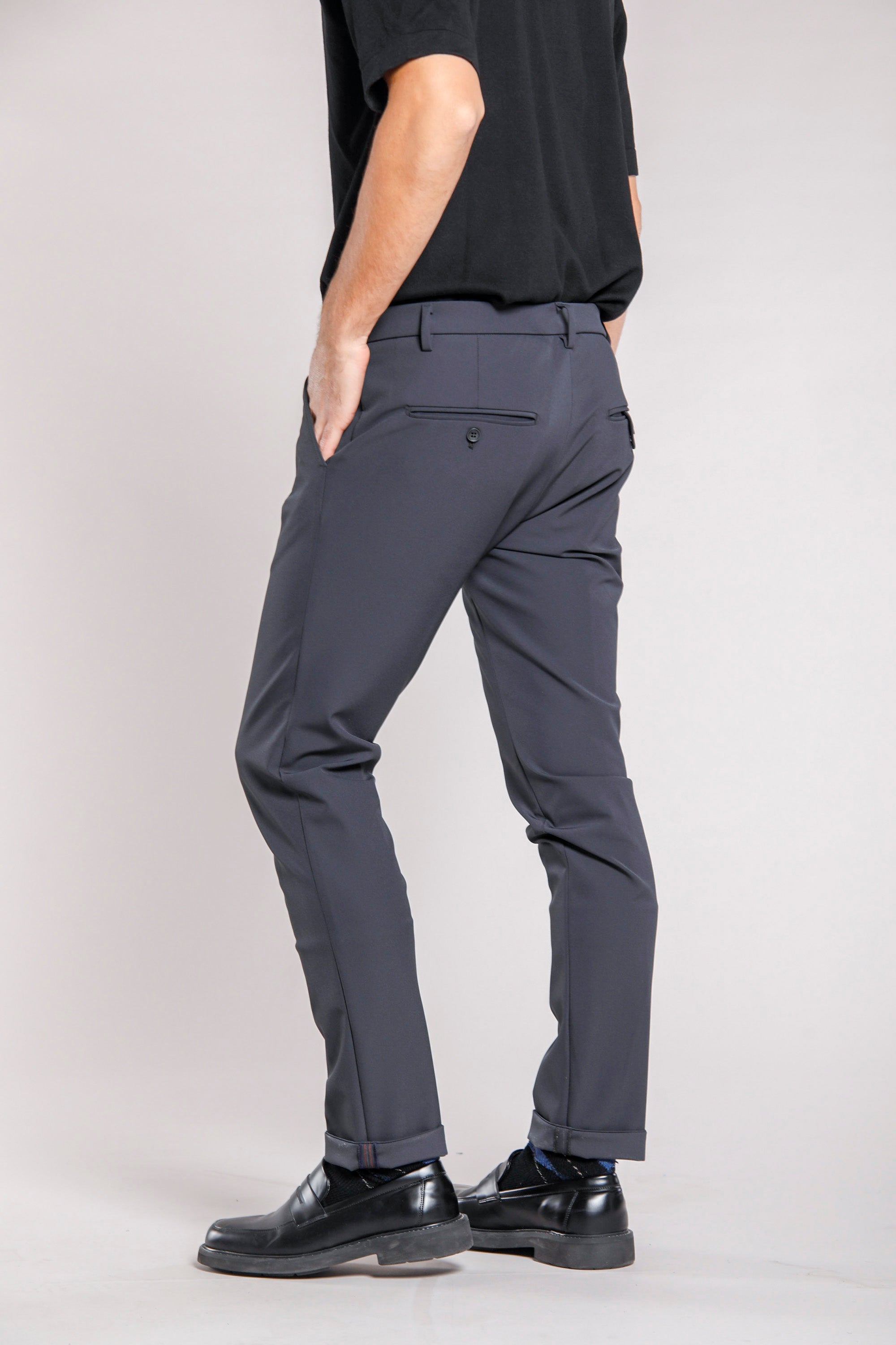 Milano Jog Herren Chino-Hose aus Jersey dynamic extra slim Fit