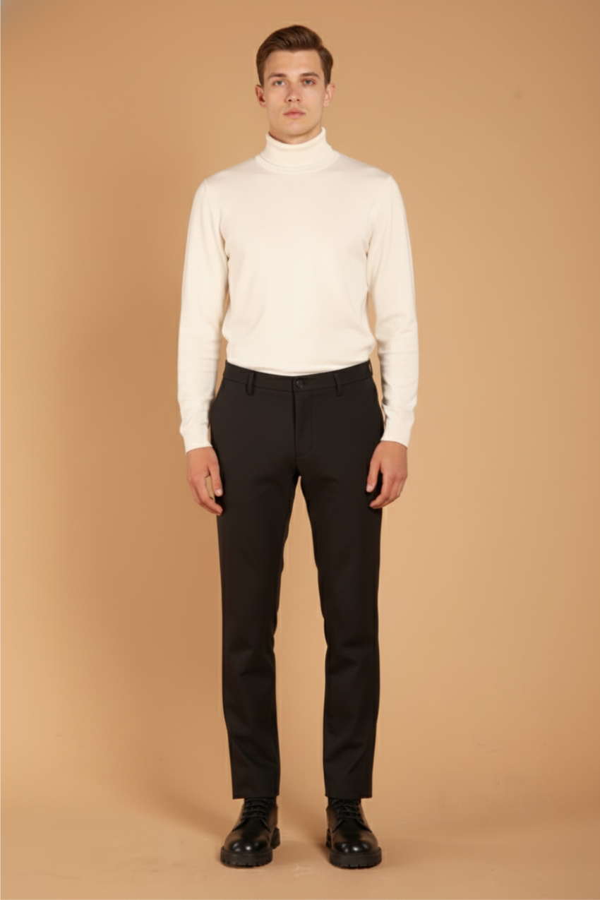 Milano Jog pantalon chino homme en jersey stretch extra slim fit