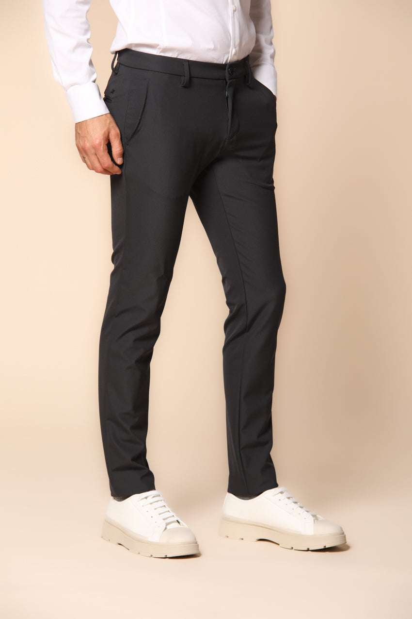 Milano Jog pantalon chino homme en jersey dynamic coupe extra slim