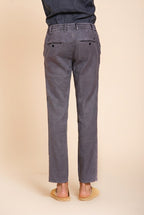 Milano Jogger pantalon chino homme en twill de lin et coton extra slim fit