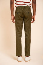 Milano Jogger pantalon chino homme en twill de lin et coton extra slim fit
