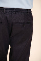 Milano Jogger Herren Chinohose aus Leinen- und Baumwolltwill extra slim fit