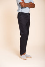Milano Jogger pantalon chino homme en twill de lin et coton extra slim fit
