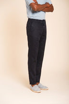 Milano Jogger Herren Chinohose aus Leinen- und Baumwolltwill extra slim fit