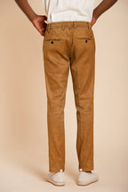 Milano Jogger pantalon chino homme en twill de lin et coton extra slim fit