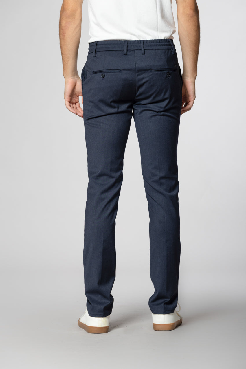 Milano Jogger pantalone chino uomo in lana extra slim fit