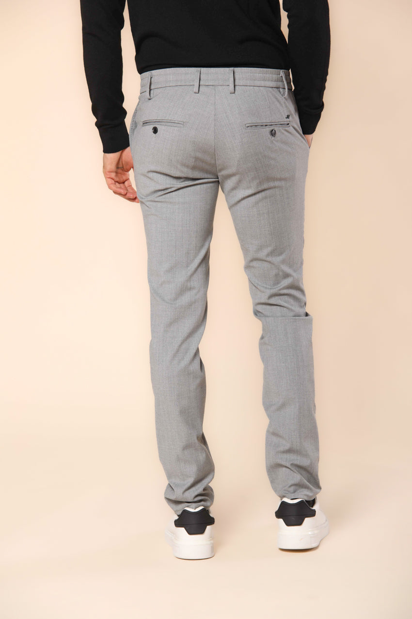 Milano Jogger Herren Chino-Hose aus Wolle extra slim Fit