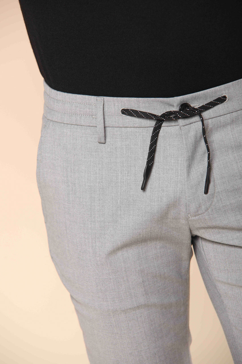 Milano Jogger pantalone chino uomo in lana extra slim fit