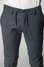 Milano Jogger pantalone chino uomo in lana extra slim fit