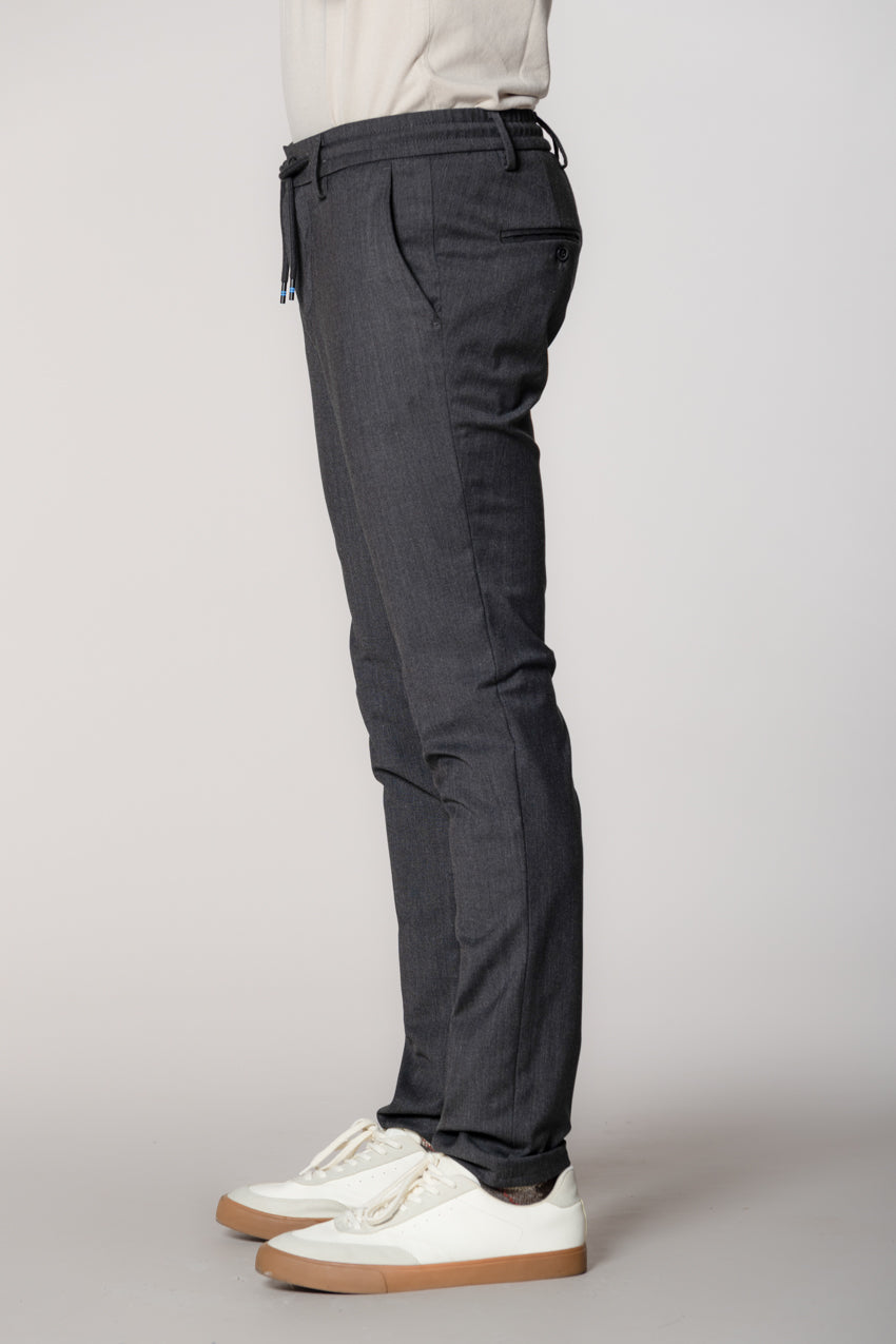 Milano Jogger pantalone chino uomo in lana extra slim fit