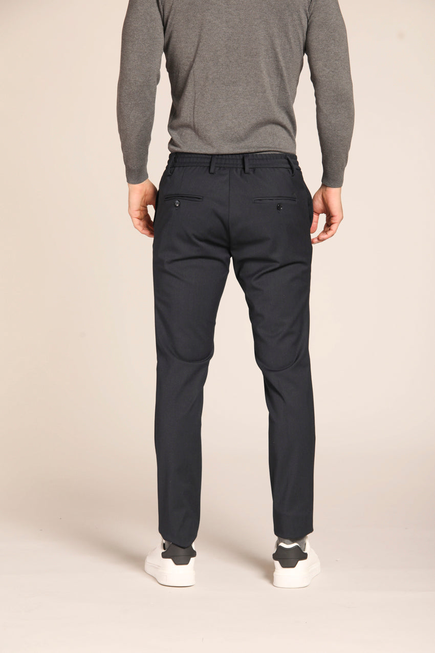 Milano Jogger pantalon chino homme en laine extra slim fit