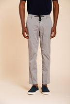 Milano Jogger Travel men's chino pants in technical travel stretch satin extra slim fit