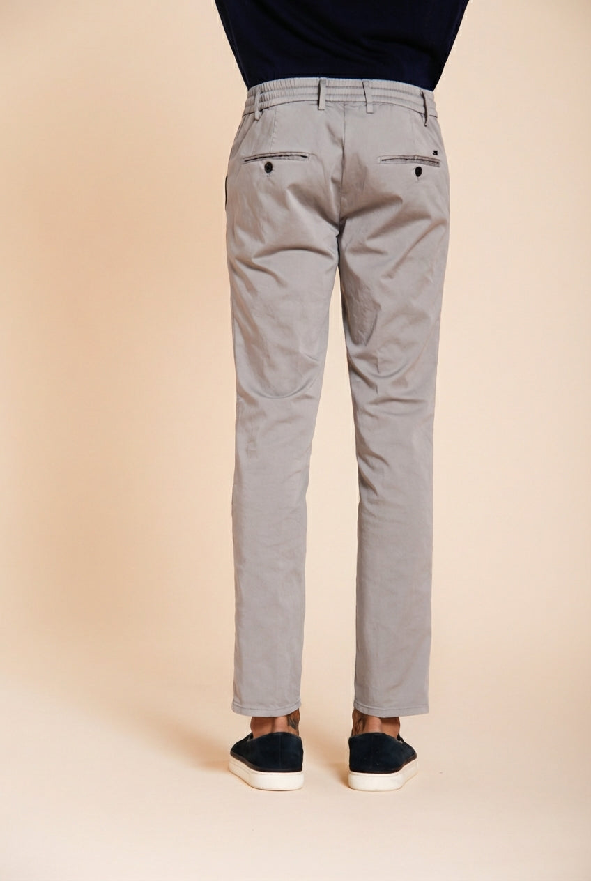 Milano Jogger Travel men's chino pants in technical travel stretch satin extra slim fit