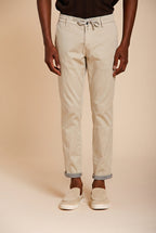 Milano Jogger Travel men's chino pants in technical travel stretch satin extra slim fit