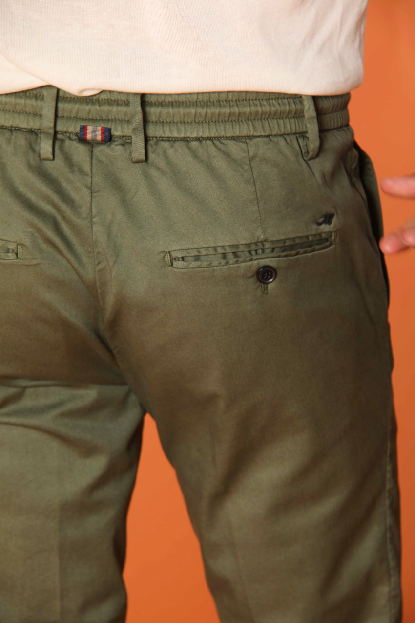 Milano Jogger men's chino jogger in cotton and tencel extra slim fit