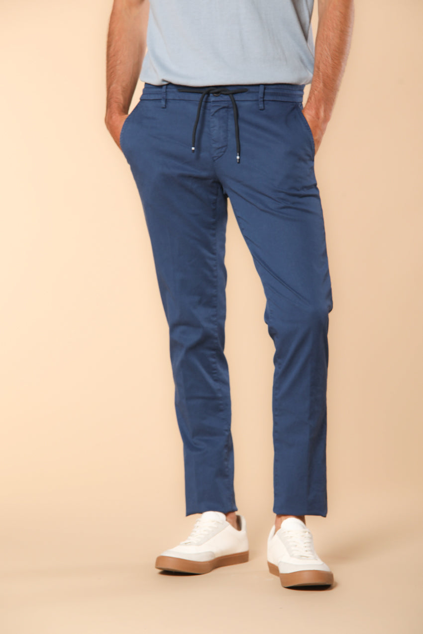 Milano Jogger pantalon chino jogger homme en coton et tencel coupe Extra Slim