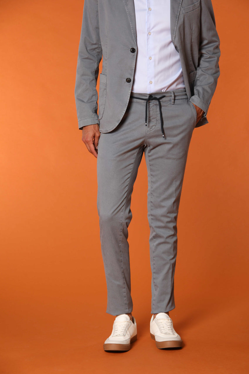 Milano Jogger pantalon chino jogger homme en coton et tencel Extra Slim Fit