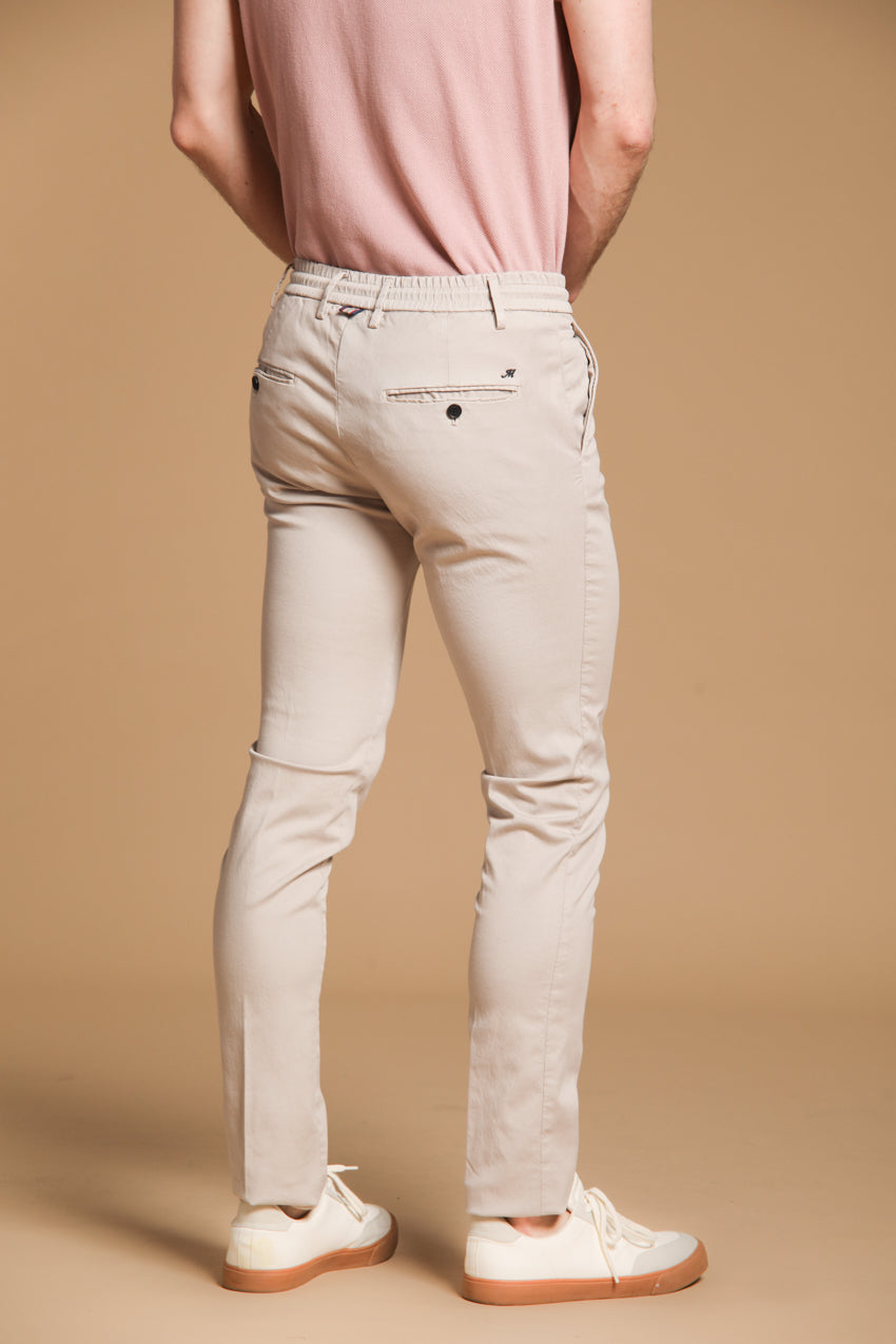 Milano Jogger men's chino jogger in cotton and tencel extra slim fit