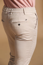 Milano Jogger men's chino jogger in cotton and tencel extra slim fit