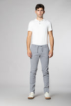 Milano Jogger pantalone chino uomo in gabardina stretch extra slim fit