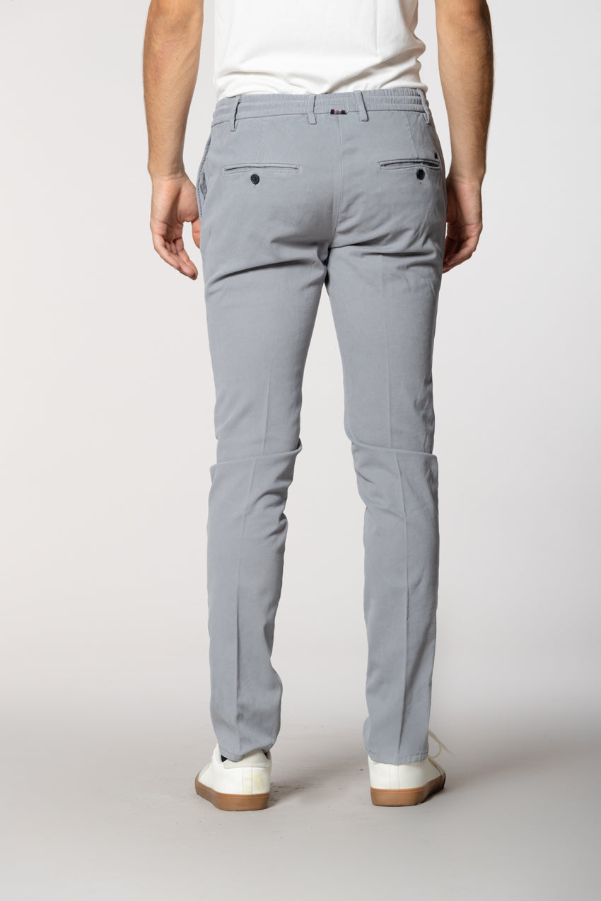 Milano Jogger pantalone chino uomo in gabardina stretch extra slim fit