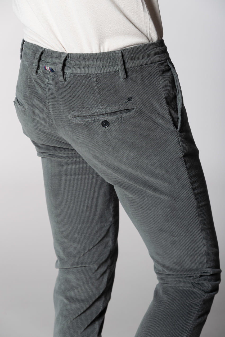 Milano Jogger pantalon chino homme en velours 500 raies extra slim fit