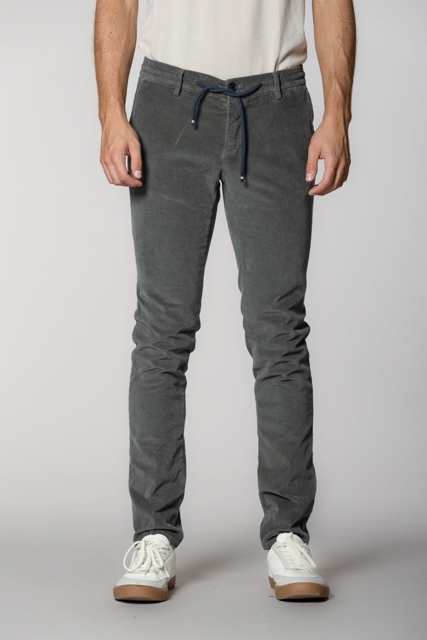 Milano Jogger pantalon chino homme en velours 500 raies extra slim fit