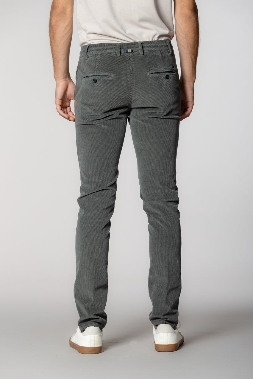 Milano Jogger pantalon chino homme en velours 500 raies extra slim fit