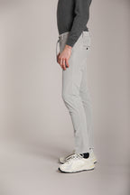 Foto 4 Milano Jogger pantalone chino uomo in velluto 500 righe extra slim fit