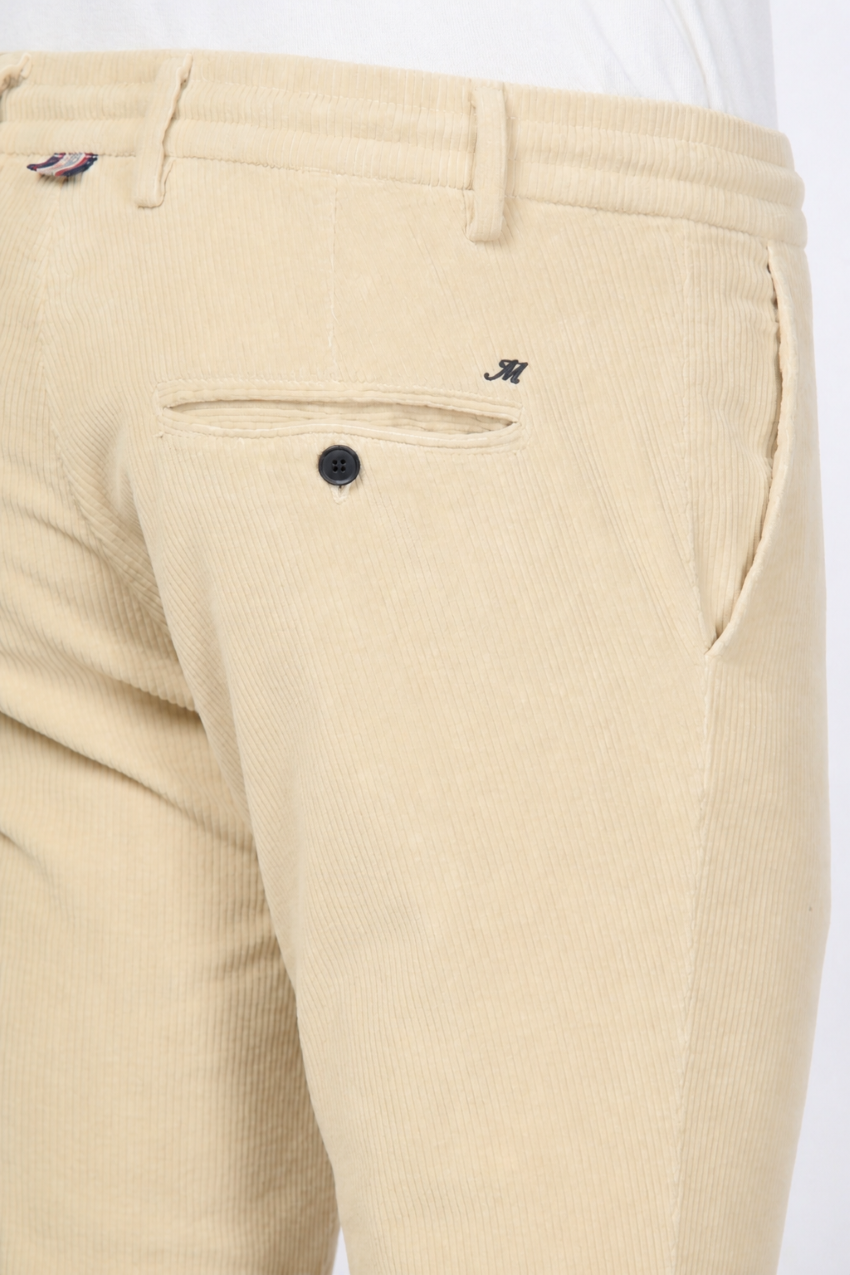 Milano Jogger pantalone chino uomo in velluto 500 righe extra slim fit
