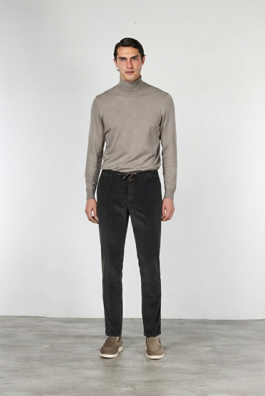 Milano Jogger men’s chino trousers in 500-wale corduroy extra slim fit
