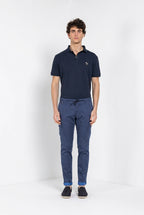 Chile Jogger men's cargo pants in technical travel stretch satin extra slim fit