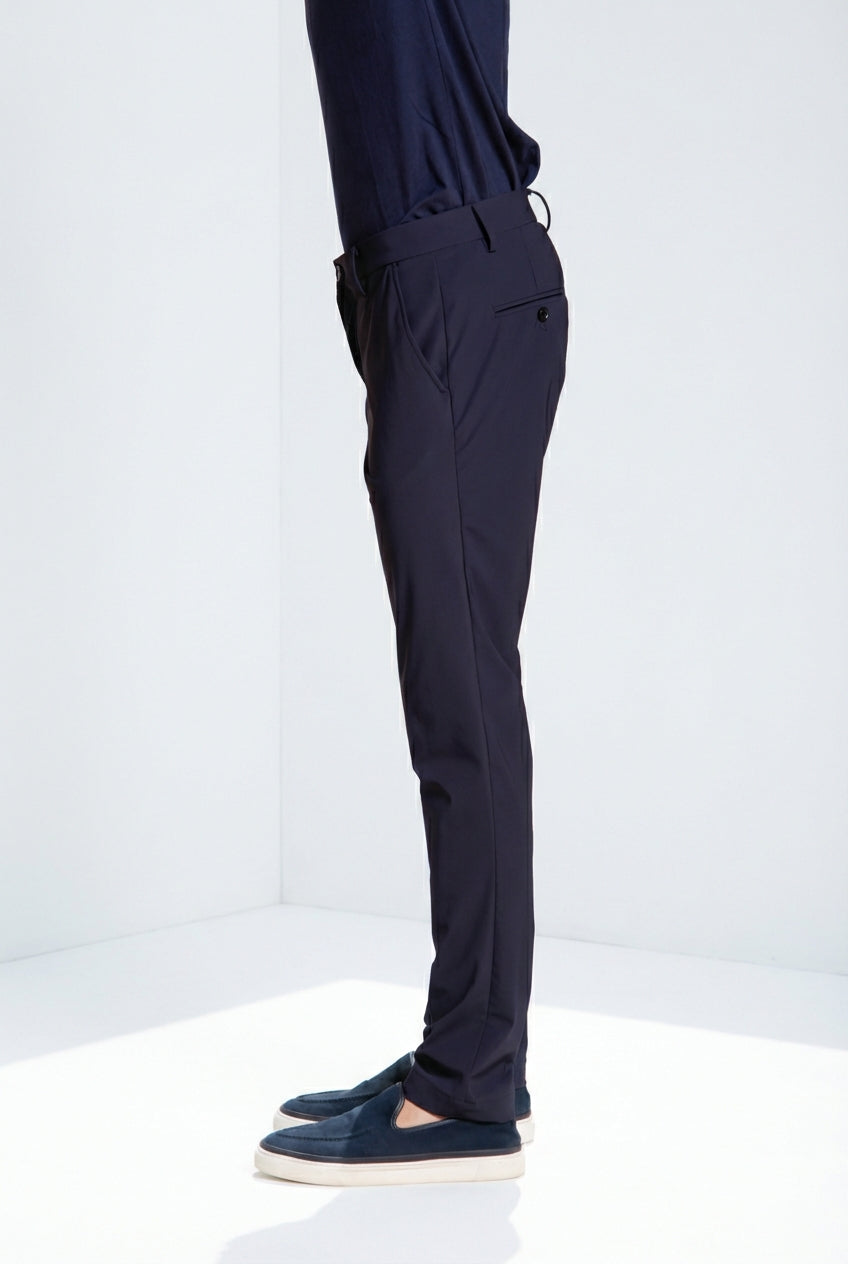Milano Dynamic men's chino jogger pants in super technical jersey extra slim fit