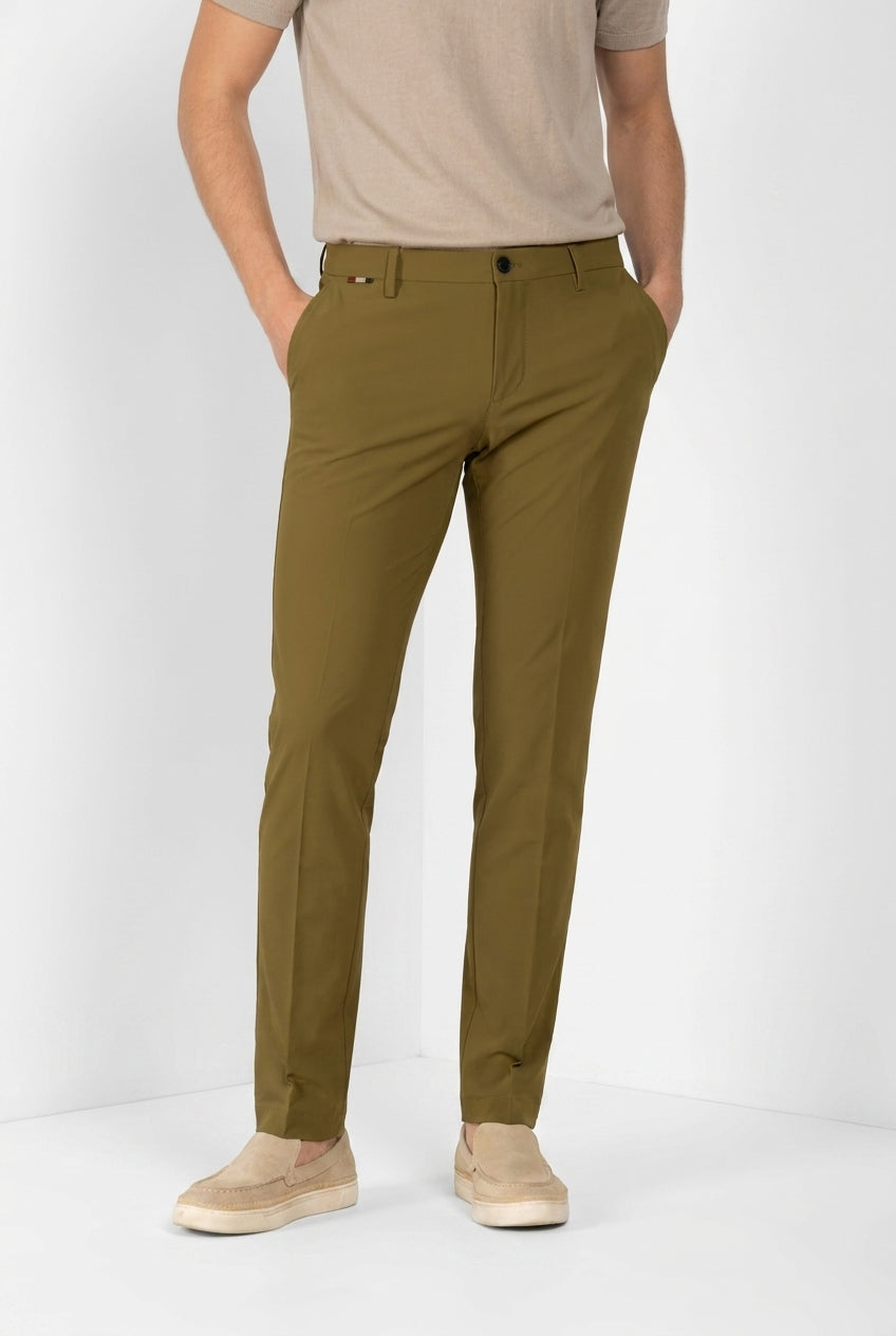 Milano Dynamic pantalone chino jogger uomo in jersey super tecnico extra slim fit